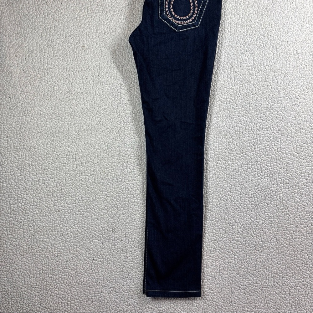 Big Star Liv Skinny Thick Stitch Jeans Women’s 26 R Stretch Dark Wash Low Rise - Picture 13 of 16